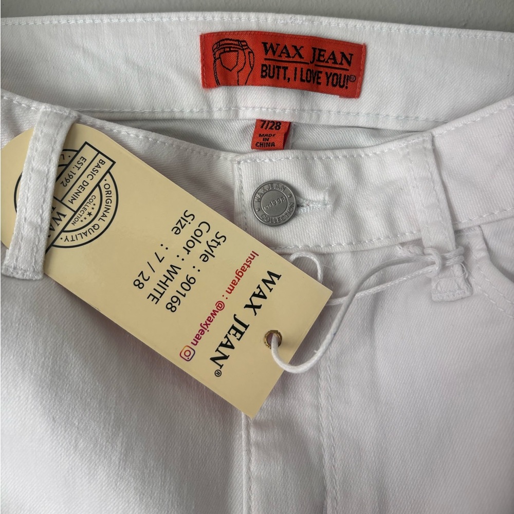 Wax Jean Crisp White Jeans